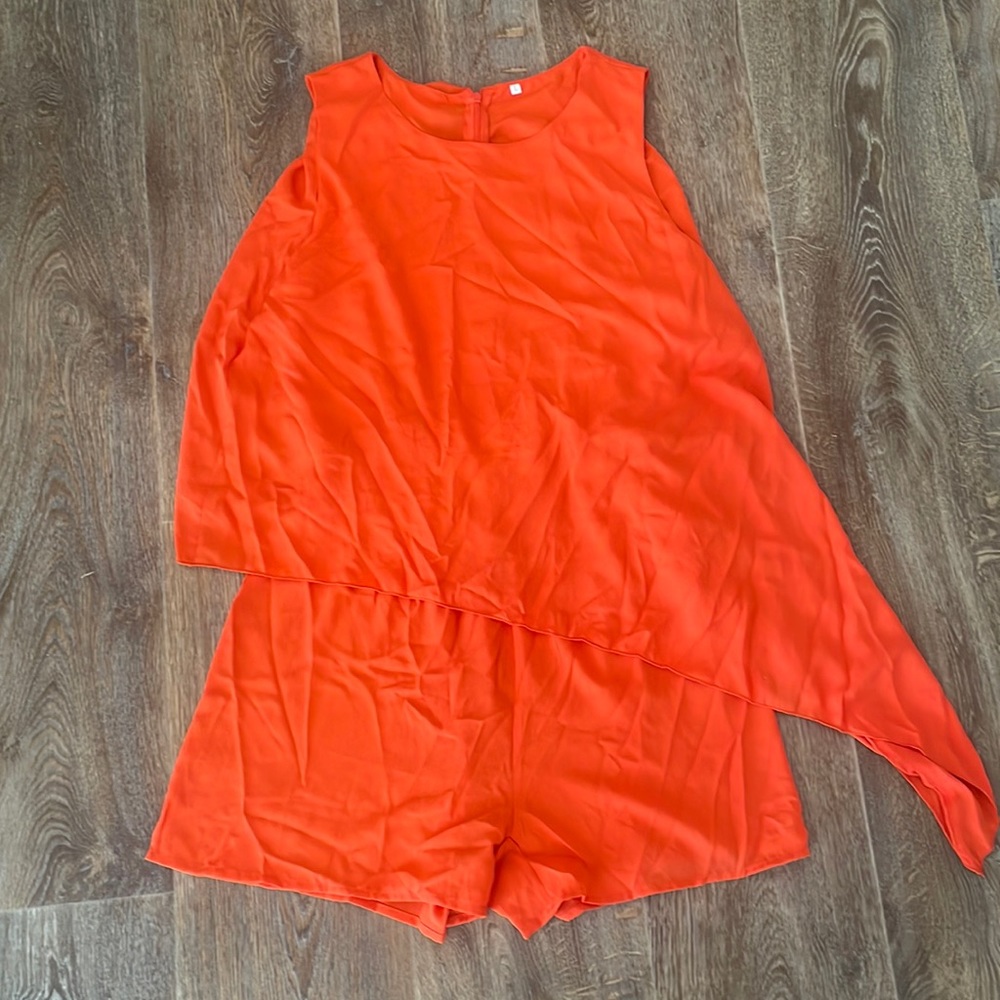 Orange Romper